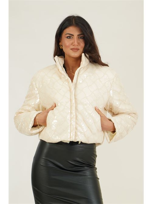 Bomberino con paillettes Twins Fantasy | T5021IVORY